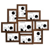 Multirama MULTI HEN 4 ramka na zdjęcia na 9 zdjęć - brązowa