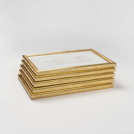 Pakiet 5 szt. złotych ramek na zdjęcia HIT 1Z 30x40 cm