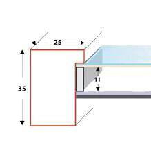 Biała ramka przestrzenna EXPO 3D MAX 30x40 cm (21x30cm)