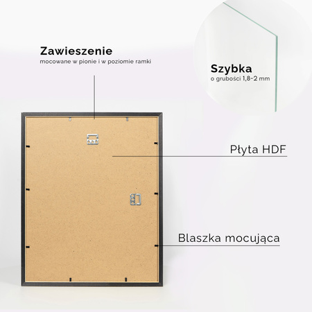 Ramka drewniana złota na zdjęcia DRI CL Z 40x50 cm