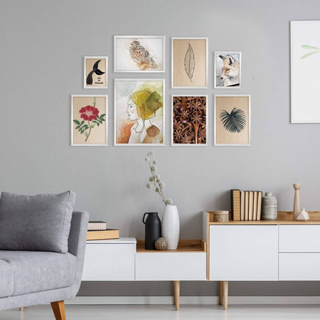 Zestaw srebrnych ramek galeria HIT 1 S GF0009