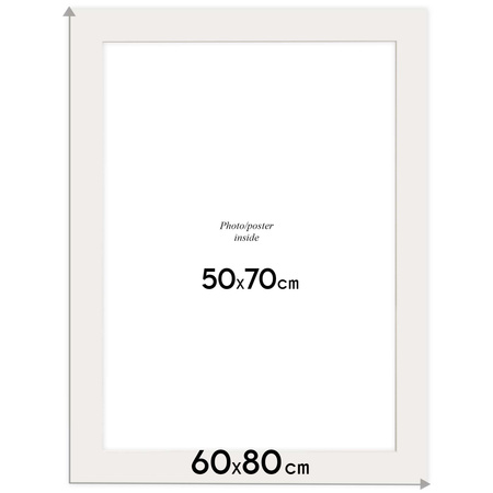 Pakiet 5 szt. Passe Partout 60x80 (50x70) BIAŁY IVORY