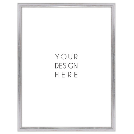 Srebrna ramka drewniana na zdjęcia EKO S2 40x50 cm