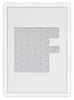Ramka na zdjęcia LITERKA "F" biała. Ramka z passe partout o rozmiarze 21x30 cm