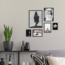 Zestaw czarnych ramek galeria Pinia 2 GF0010