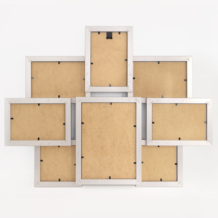 Multirama MULTI HEN S ramka na zdjęcia na 8 zdjęć - srebrna