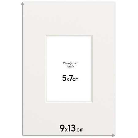Passe partout 9x13 (5x7) BIAŁY OFF WHITE
