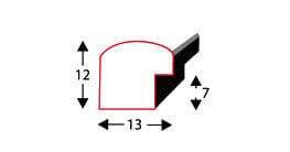 Zestaw srebrnych ramek galeria HIT 1 S GF0002