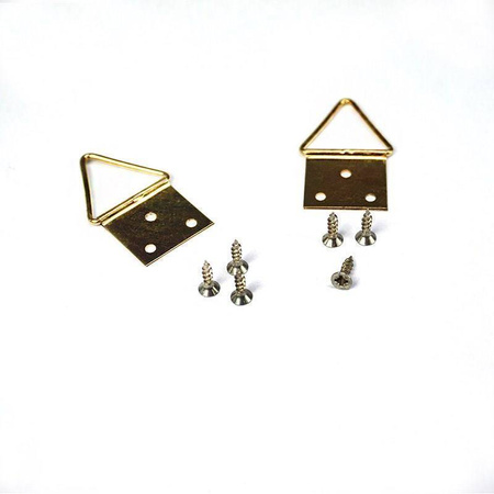 Zestaw wieszaki trójkątne duże + wkręty