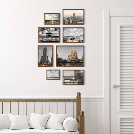 Zestaw brązowych ramek galeria 4 GF0009