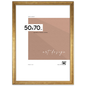 Ramka drewniana złota na zdjęcia DRZG M Z 50x70 cm