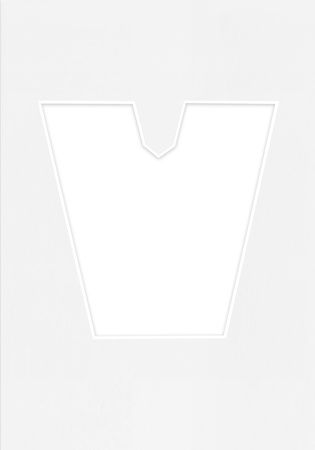 Passe Partout okienko w kształcie LITERKI "V"