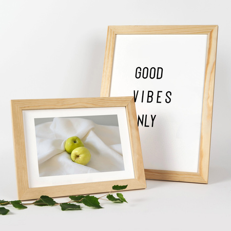 Pakiet 3 szt. ramek z drewna surowego RAW 15x21 cm