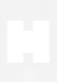 Passe Partout okienko w kształcie LITERKI "H"