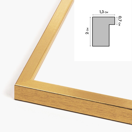 Złota ramka na zdjęcieKEA Z 21x29,7 cm