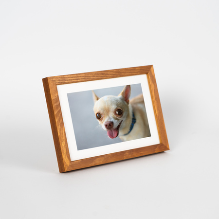 Jasno brązowa ramka drewniana PINIA 10 - 10x15 cm