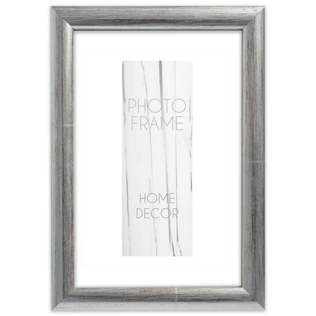 Srebrna ramka drewniana na zdjęcia EKO S2 24x30 cm