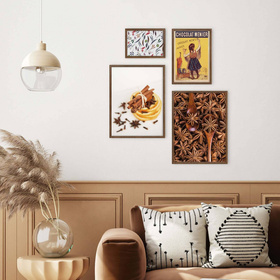 Zestaw brązowych ramek galeria 4 GF0008