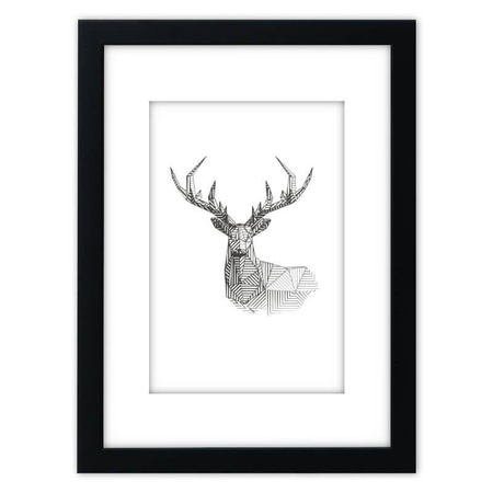 Czarna ramka przestrzenna Efekt 3D 15x21 cm (10x15 cm)