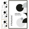 Czarna ramka aluminiowa QAL 40x60 cm