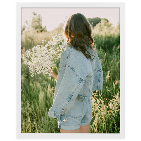 Biała ramka na zdjęcia HEN 1 40x50 cm