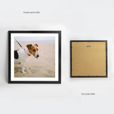 Czarna ramka na zdjęcia HEN 2 40x40 cm