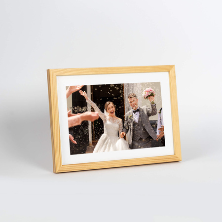 Naturalna ramka drewniana na zdjęcia PINIA 0 15x21 cm