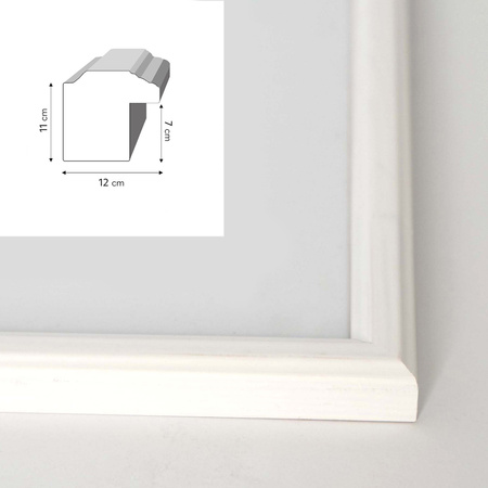 Zestaw białych ramek galeria PRESTO 1 GF0003