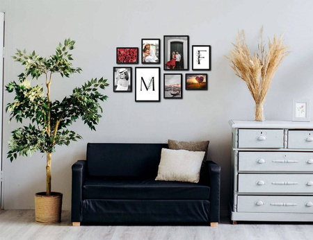Zestaw czarnych ramek galeria PRESTO 2 GF0007