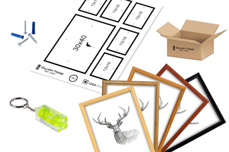 Zestaw naturalnych ramek galeria PRESTO 3 GF0005