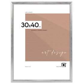 Srebrna ramka drewniana na zdjęcia EKO S2 30x40 cm
