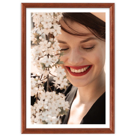 Ramka drewniana na zdjęcia mahoniowa DRWA 5 28x35 cm