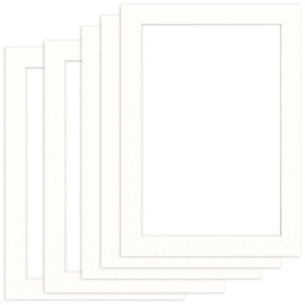 Pakiet 5 szt. Passe Partout 50x70 (40x60) BIAŁY SNOW WHITE