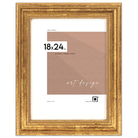 Ramka drewniana złota na zdjęcia DRZG M Z 18x24 cm