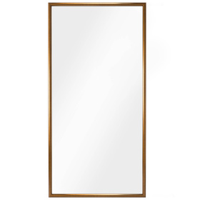 Lustro w złoto miedzianej ramie wiszące LUCA L-MSZ