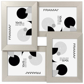 Multirama MULTI HEN  ramka na zdjęcia. Srebrna multirama na cztery zdjęcia