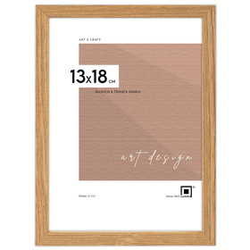 Ramka drewniana kolor dąb PINIA 00 13x18 cm