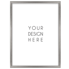 Srebrna ramka drewniana na zdjęcia DRWA FS 40x50 cm