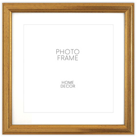 Złota ramka drewniana na zdjęcia DRWA FZ 15x15 cm