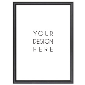 Czarna ramka drewniana DRWA 2 24x30 cm