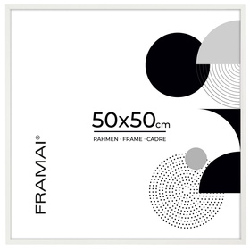 Biała ramka na zdjęcia FDM 1 50x50 cm
